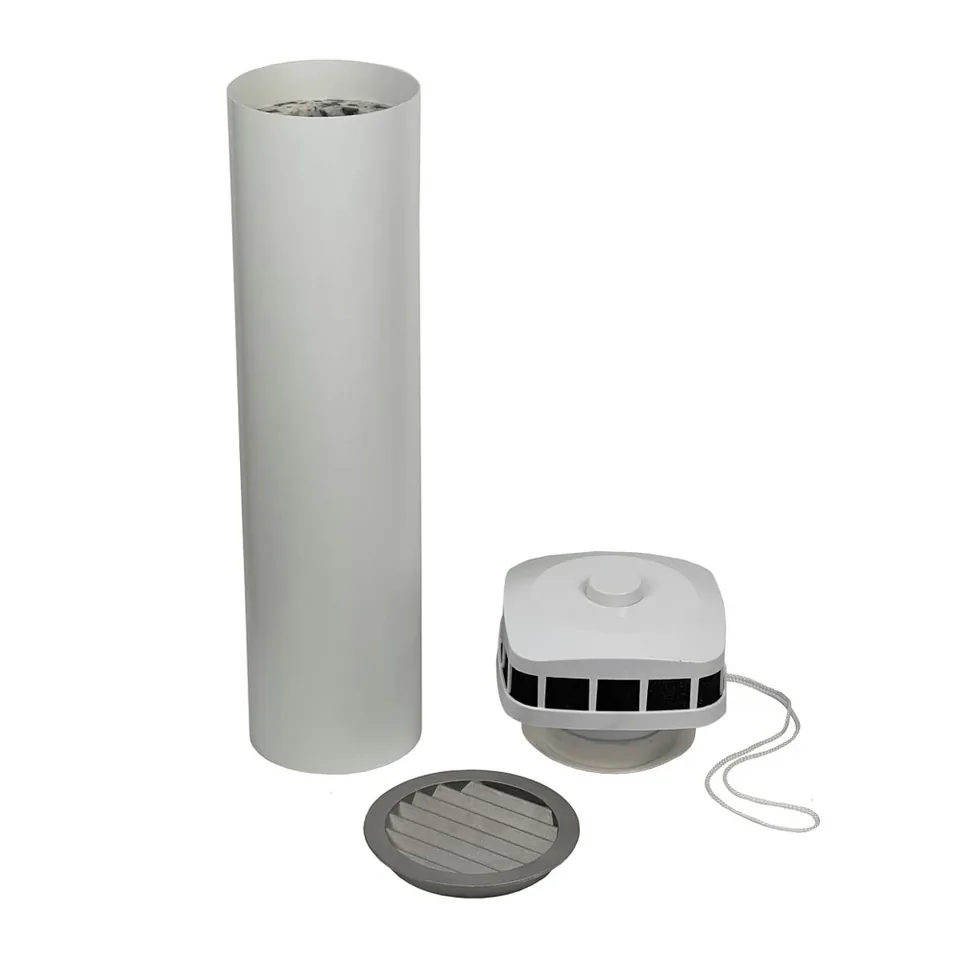 Приточный клапан КИВ-125 Полуквадрат комплект 1 м.