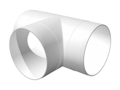 Тройник для воздуховодов ПВХ круглый 12,5ТП (D=125mm)