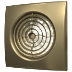 Вентилятор бытовой вытяжной AURA 4C champagne, с обратным клапаном (D=100, V=90m3/h)