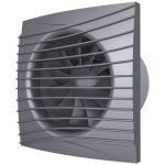 Вентилятор бытовой вытяжной SILENT 5C dark gray metal, с обр. клапаном (D=125, V=180m3/h)